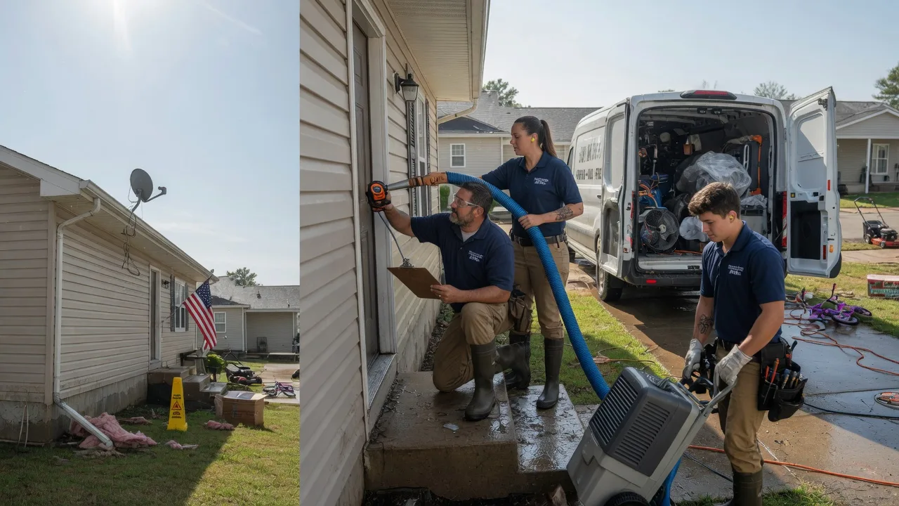 Ceiling Water Damage Restoration in West Mansfield, OH near me